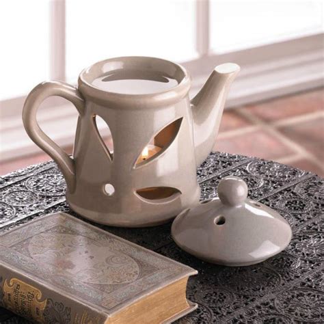 6pcs european style ceramic teapot set with tea warmer delicate drinkware at jolly chic. Ceramic Teapot Oil Warmer
