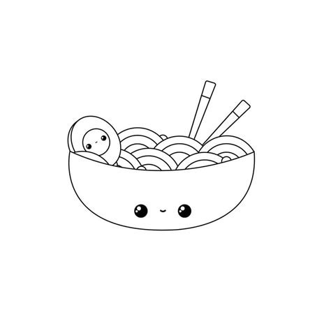 Kawaii Sorrindo Para Comida Para Colorir Imprimir E Desenhar Colorir Me