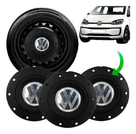 Kit Jogo Calota Centro Roda Vw Up Amarok Aro 13 14 15 Parcelamento