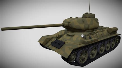 T 34 85 Tank Model V2 Buy Royalty Free 3d Model By Ezuber Cb6ac16