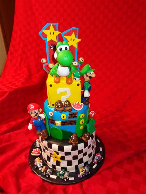 This amazing super mario bros. Mario Brothers Birthday Cakes - Mario Levels Birthday Cake ...