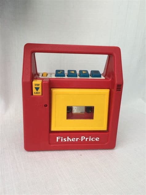 1980s Fisher Price Vintage Red Cassette Player And By Greenvi