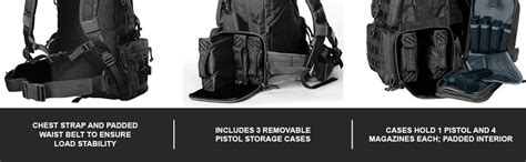 Gps Tactical Range Bag Backpack Gun Storage 911 Shopper