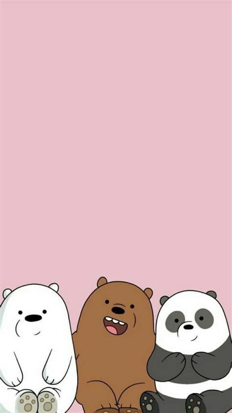 Hình nền We Bare Bears màu hồng Top Những Hình Ảnh Đẹp