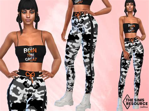 Sims 4 Athletic And Casual Full Sport Outfit The Sims Book