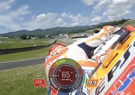 Watch Marc Marquez Lean His Honda Rc213v To An Incredi Visordown
