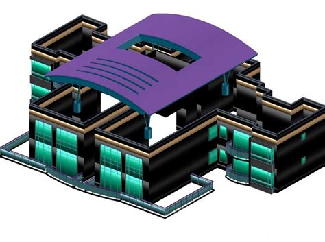 Detail 3 D House Plan Dwg File Cadbull House Plans Cottage House