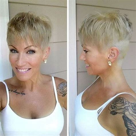 Disconnected layers in the back create extra volume, and the choppy pieces curl gently around the nape, inviting a perfect view of your graceful neck. 40 Of The Best Pixie Haircuts With Bangs - Fallbrook247