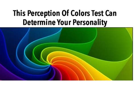 This Perception Of Colors Test Can Determine Your Personality