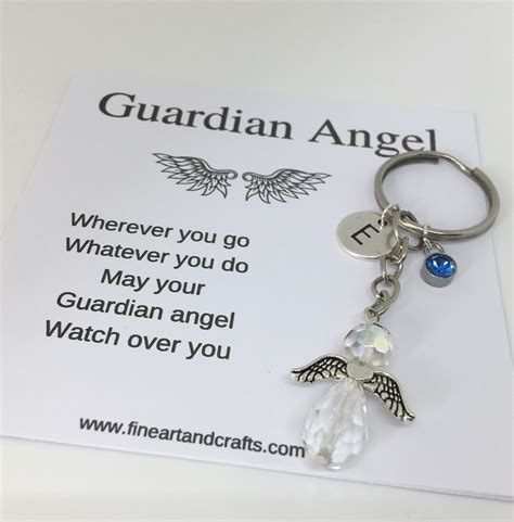 Guardian Angel Keychain Angel Key Ring T T For A Friend Best