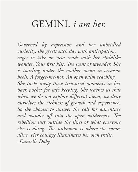 Gemini Letterpress Print Par Danielle Doby Zodiac Poem Etsy France