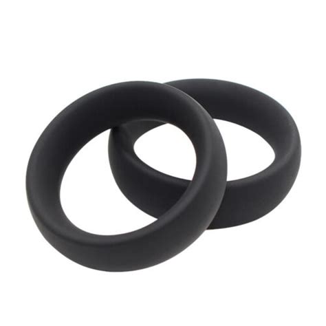 super thick triple black penis cock ring set silicone adult sex toy ebay