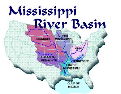 Mississippi River Tributaries Map