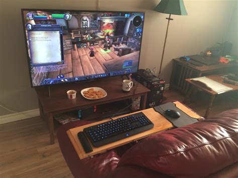 Just Wanted To Share My Lazy Setup Warcraft Funny Gaming Computer