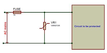 Metal Oxide Varistor in Circuit | Electronics circuit, Power supply circuit, Circuit
