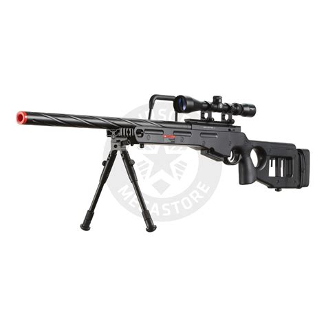 Wellfire Sv98 Bolt Action Airsoft Sniper Rifle W Scope Color Gray