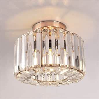 Frideko Home Gold Ceiling Light Fixture Easric Industrial Crystal