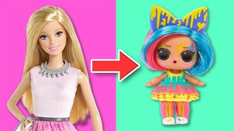 Lol Surprise Dolls Makeover Series With Custom Barbie Dolls Toy
