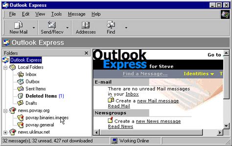 Pov Ray Resources Outlook Express Newsgroup Tutorial