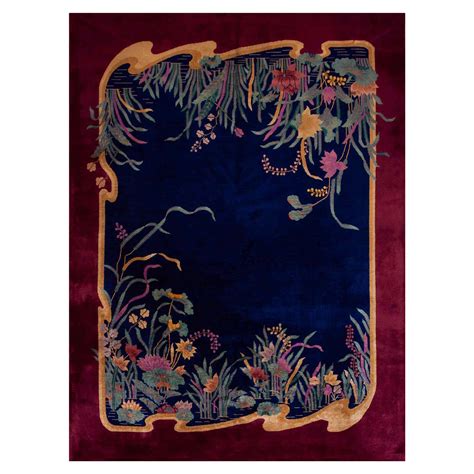 antique chinese art deco rug 8 9 x 11 4 for sale at 1stdibs