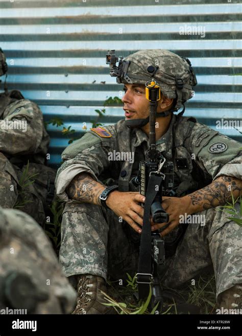 A New York Army National Guard Soldier With Co B 1st Battalion 69th
