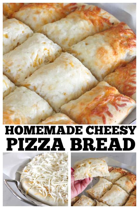 Homemade Cheesy Pizza Bread Easy Appetizer Recipe