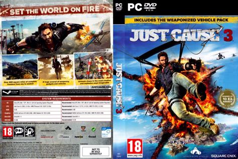 Just Cause 3 Dvd Cover And Labels 2015 Pc