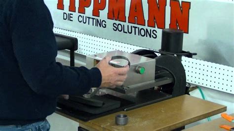 Tippmann Clicker Steel Rule Die Cutting Press Demonstration Using A