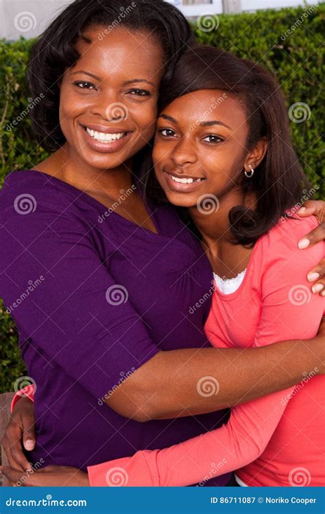 African American Mother And Her Daughter Stock Image Image Of