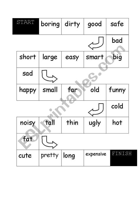 Comparative Board Game Esl Worksheet By Lanina