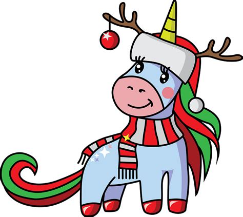 Christmas Unicorn Clipart Free Download Transparent Png Creazilla