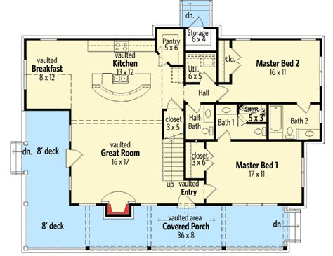 Three Master Bedrooms 58551sv Architectural Designs House Plans