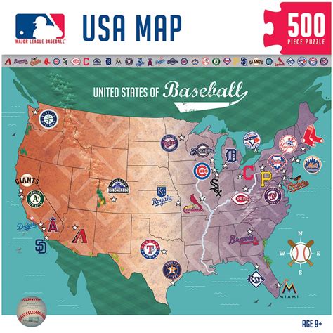 Major League Baseball Team Map