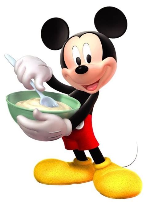 Mickey Mouse With His Breakfast Porridge ️ Mickey Mouse Pictures