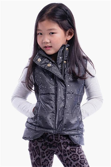 Girls Vest Imoga Freddie Black Mini Ruby