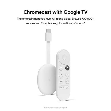 That's everything you need to know about the chromecast with. 2. Google Chromecast With Google TV - 4K - SNOW ...