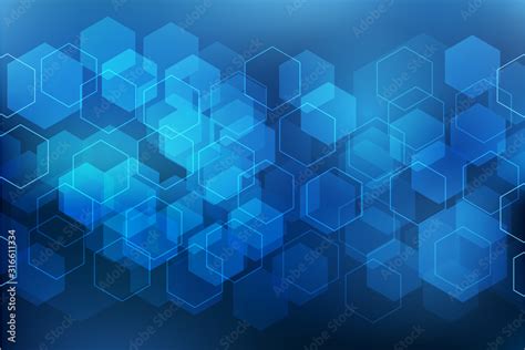 Futuristic Blue Technology Background For Science And Technology