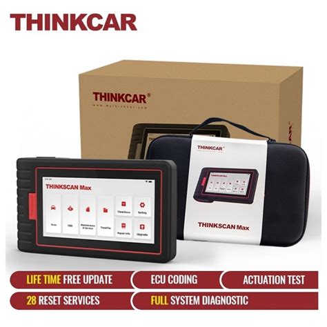 thinkscan max professional car vin auto scanner all system active test ecu coding 28 reset obd2