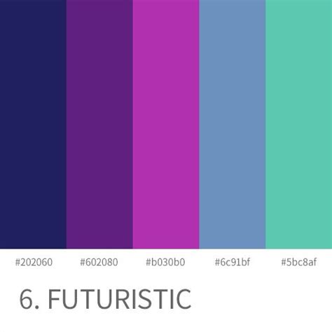 Futuristic Color Palettes 디자인