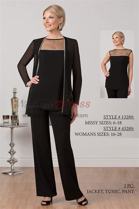 New Arrival Elegant Chiffon Mother Of The Bridal Pant Suits Outfits Nmo 422