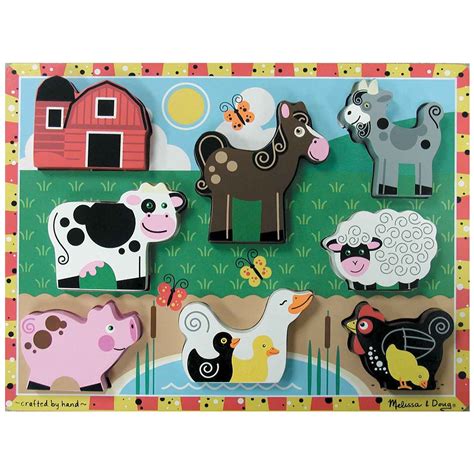 Melissa And Doug® Farm Animals Chunky Puzzle Beckers School Supplies