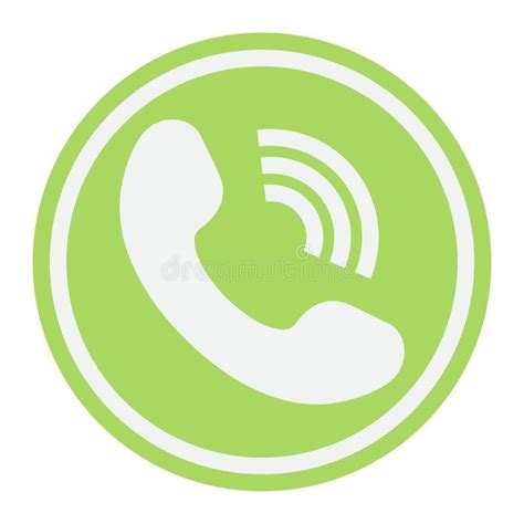 Phone Call Flat Icon Contact Us And Website Royalty Free Illustration