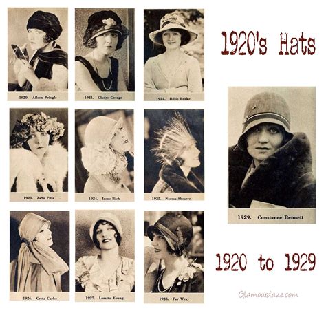 A 1920s Cloche Hat Timeline 1920 To 1929 Glamour Daze