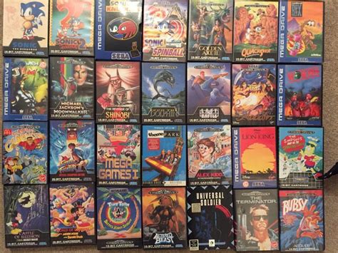 Original Sega Mega Drive And Large Selection Of Games Including Very