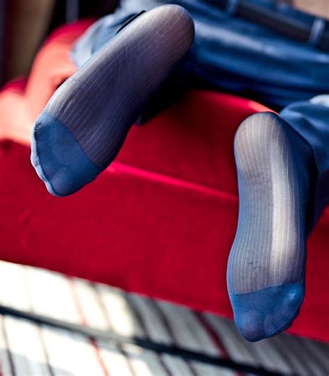 A Guy Hanging His Feet In Sheer Socks Sheer Socks Mens Feet Foot Socks