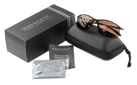Serengeti Maestrale 7356 Sunglasses Black Frame Drivers Polarized Photochromic Brown Nxt Lenses