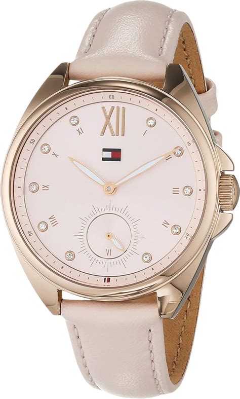 Tommy Hilfiger Womens Multi Dial Quartz Watch With Leather Strap