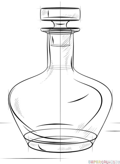 How To Draw A Bottle Step By Step Drawing Tutorials