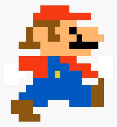 Mario Walking Pixel Art HD Png Download Kindpng