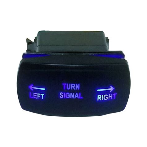 Atv Utv Rocker Switch Blue Leds Blinker Turn Signal Kit With Led